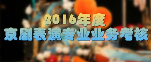 屌放在屄里面国家京剧院2016年度京剧表演专业业务考...